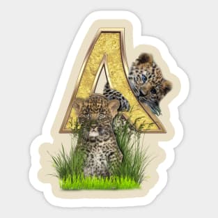 Birthday-Capital Monogram -letter A Sticker